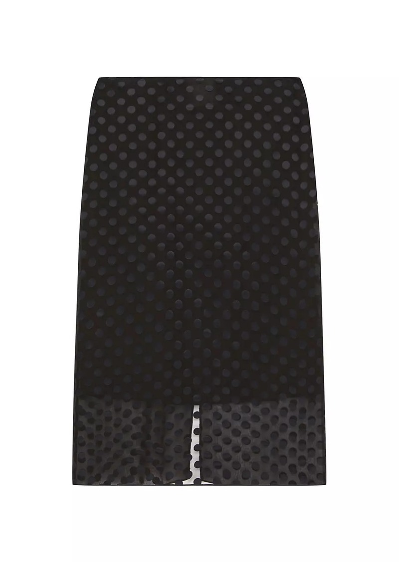 Givenchy Skirt in Polka Dots Devore Satin