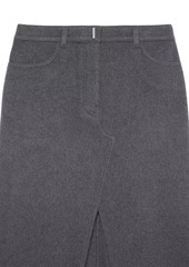 Givenchy Skirt in Wool and Cashmere with Slit
