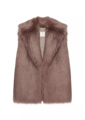 Givenchy Sleeveless Jacket in Faux Fur and Knit