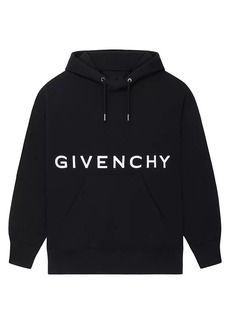 Givenchy Slim Fit Hoodie in Embroidered Felpa