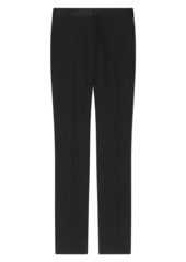 Givenchy Slim Fit Tailored Pants In Wool With Satin