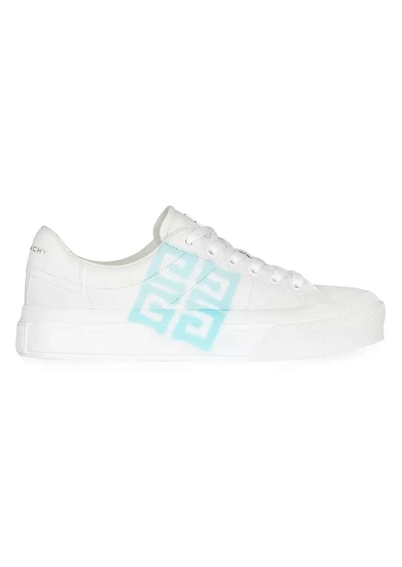 Givenchy Sneakers City Sport in Leather with Tag Effect 4G Print