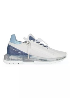 Givenchy Spectre Runner Sneakers in Synthetic Leather and Denim