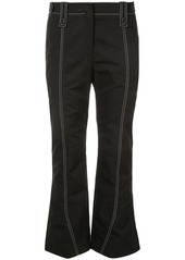Givenchy stitch detail kick flared trousers