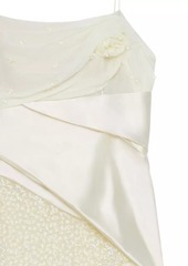 Givenchy Straps Dress in Silk Muslin with Embroidered Flowers