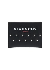 Givenchy stud-embellished logo-print cardholder