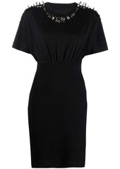 Givenchy studded short-sleeve mini dress