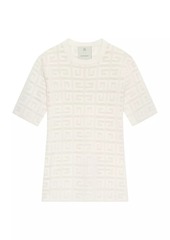 Givenchy Sweater In 4G Jacquard With Short Sleeves