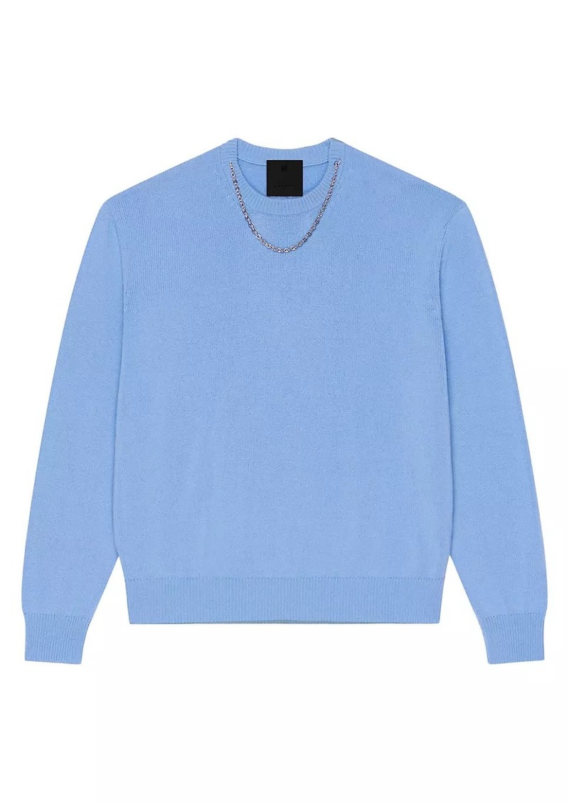 Givenchy Sweater In Cashmere With Chain Detail