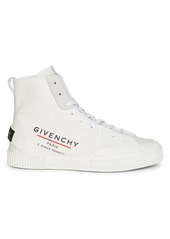 Givenchy Tennis Light High-Top Canvas Sneakers