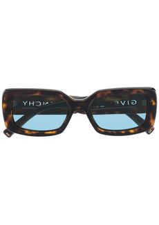 Givenchy tortoiseshell rectangle-frame sunglasses