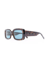 Givenchy tortoiseshell rectangle-frame sunglasses
