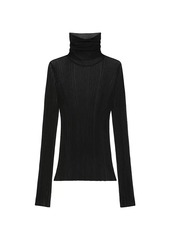 Givenchy Turtleneck Sweater In Transparent Knit