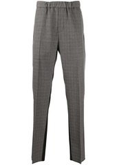 Givenchy two-tone drawstring check trousers