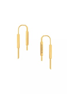 Givenchy U-Lock Golden Drop Earrings