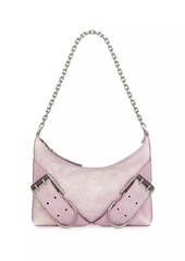 Givenchy Voyou Boyfriend Party Shoulder Bag In Aged Leather