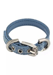 Givenchy Voyou Bracelet In Denim And Metal