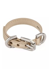 Givenchy Voyou Bracelet In Laminated Leather And Metal