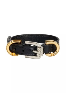 Givenchy Voyou Bracelet In Leather And Metal