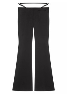 Givenchy Voyou Flare Tailored Pants in Punto Milano