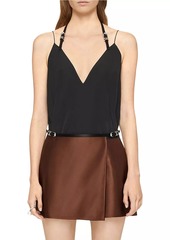 Givenchy Voyou Top in Cotton Taffetas