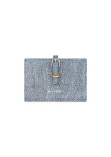 Givenchy Voyou Wallet In Denim