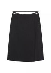 Givenchy Voyou Wrap Skirt in Cotton Taffetas