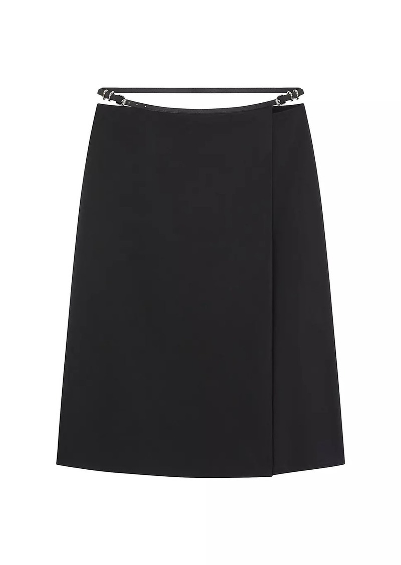 Givenchy Voyou Wrap Skirt in Cotton Taffetas