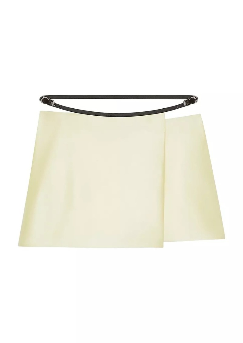 Givenchy Voyou Wrap Skirt in Silk Satin Duchesse