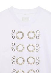 Givenchy Wide Fit T-Shirt in Cotton with Eyelet Details