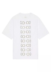 Givenchy Wide Fit T-Shirt in Cotton with Eyelet Details