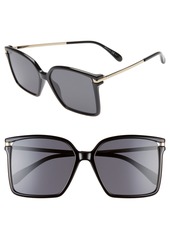Givenchy 57mm Square Sunglasses in Black at Nordstrom