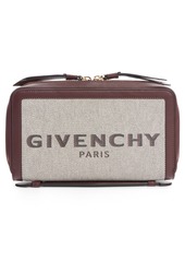 Women's Givenchy Bond Canvas & Leather Travel Wallet - Burgundy
