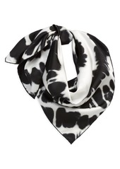 Givenchy Heart Logo Tie Dye Silk Scarf in Black at Nordstrom