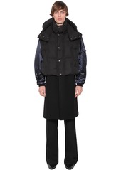 Givenchy Wool Coat W/ Down Bomber Jacket