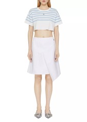 Givenchy Wrap Skirt in Denim with 4G Detail