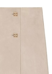 Givenchy Wrap Skirt in Suede with 4G Detail