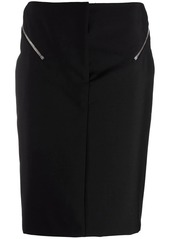 Givenchy zip-embellished pencil skirt