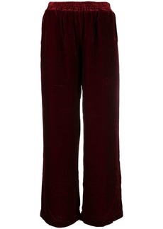 Gold Hawk straight-leg velvet pants