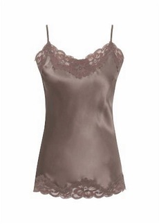 Gold Hawk Women's Camie Floral Lace Top In Taupe