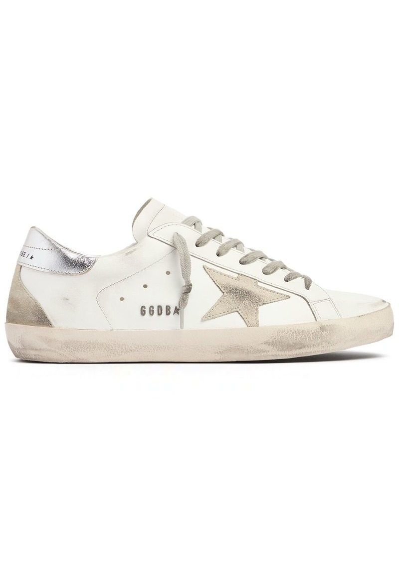 Golden Goose 20mm Super Star Leather & Suede Sneakers