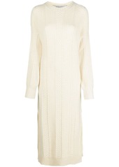 Golden Goose cable-knit crew neck dress