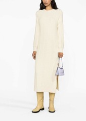 Golden Goose cable-knit crew neck dress