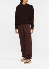 Golden Goose elbow-patch ribbed-knit jumper