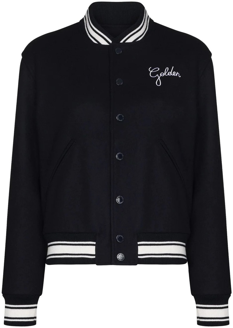 Golden Goose embroidered-logo bomber jacket