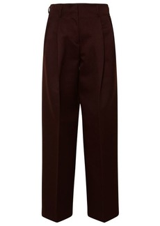 Golden Goose FLABIA BROWN VISCOSE BLEND TROUSERS