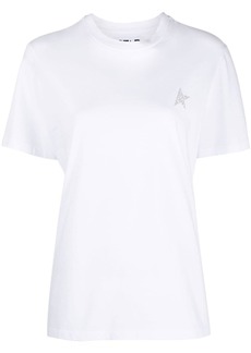 Golden Goose glitter-logo cotton T-shirt