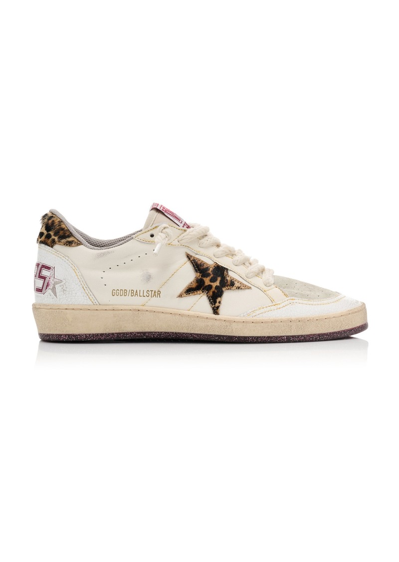 Golden Goose - Ball Star Leather Sneakers - Animal - IT 38 - Moda Operandi