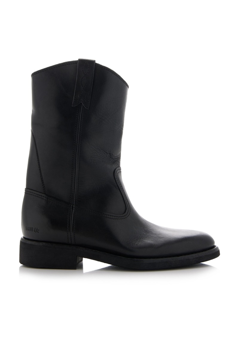 Golden Goose - Biker Leather Boots - Black - IT 40 - Moda Operandi