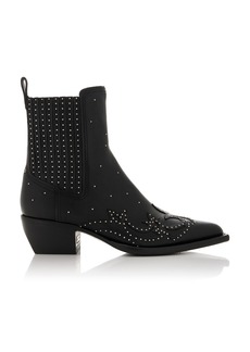 Golden Goose - Debbie Beatles Studded Leather Boots - Black - IT 40 - Moda Operandi